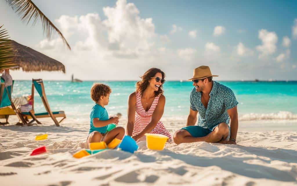 family beach vacation in Cancun