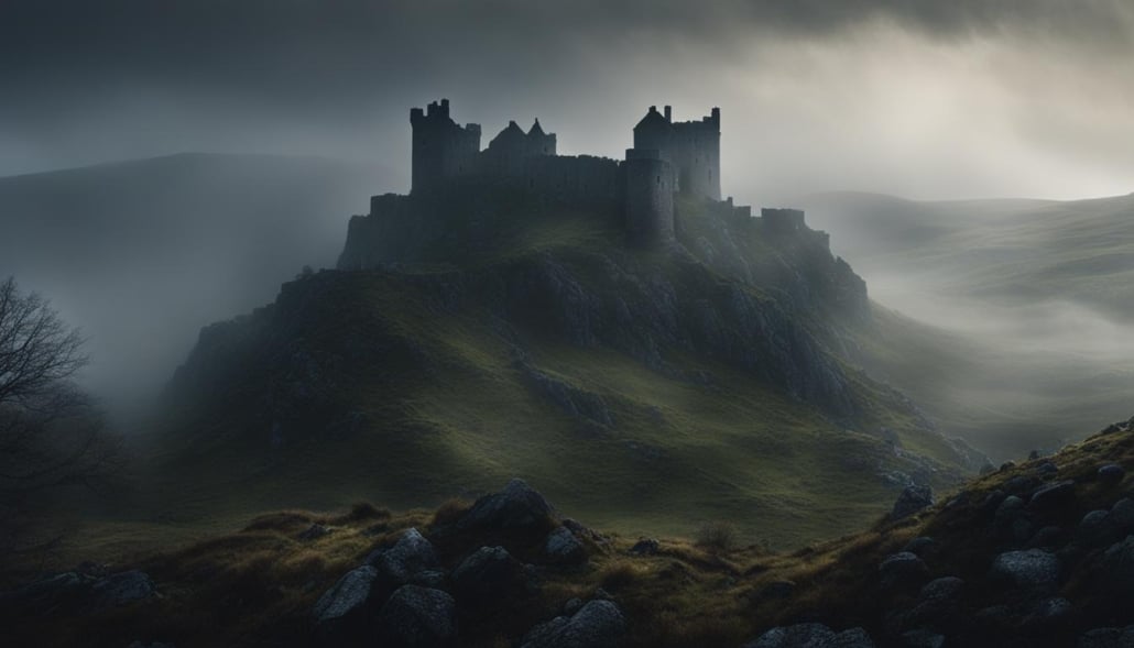 Scottish castle ruins