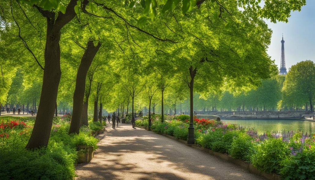 hidden parks in Paris