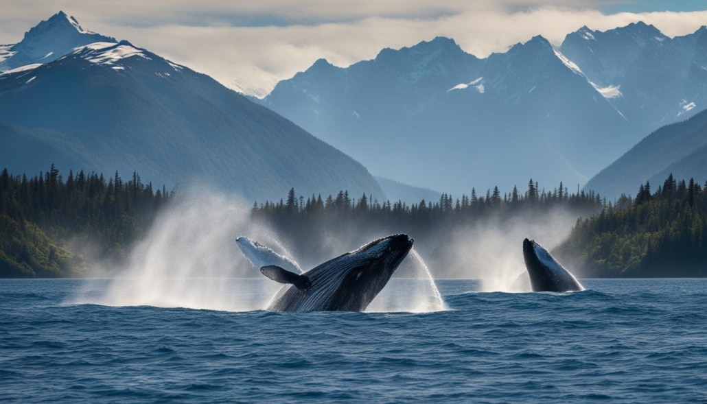humpback whales in Prince William Sound