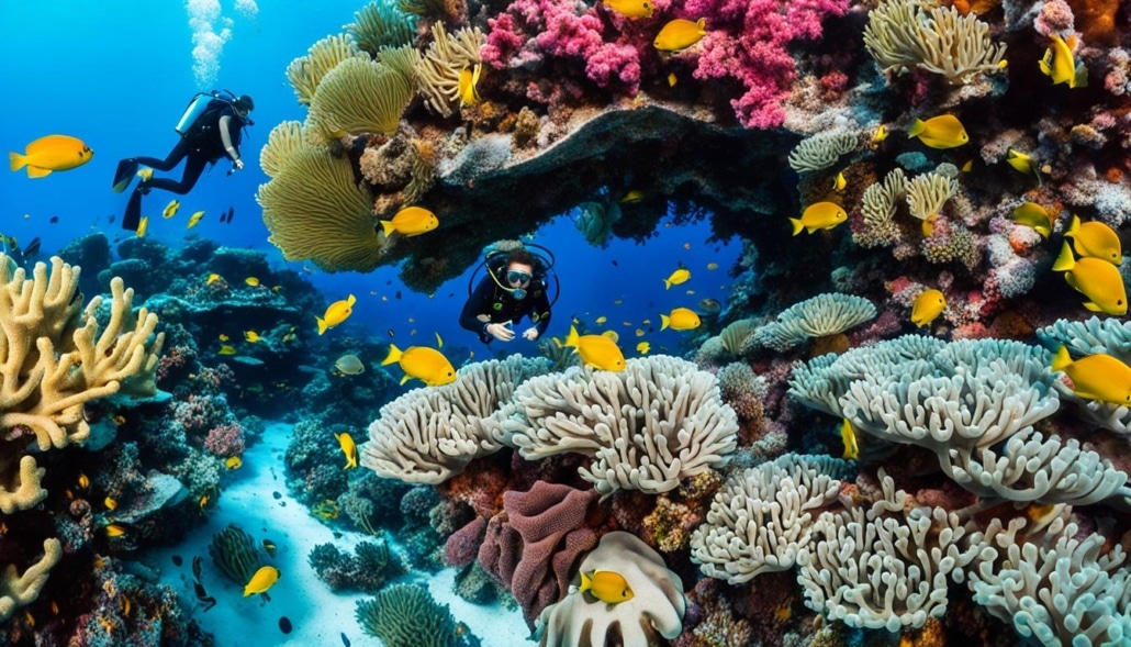 Scuba diving in the Maldives