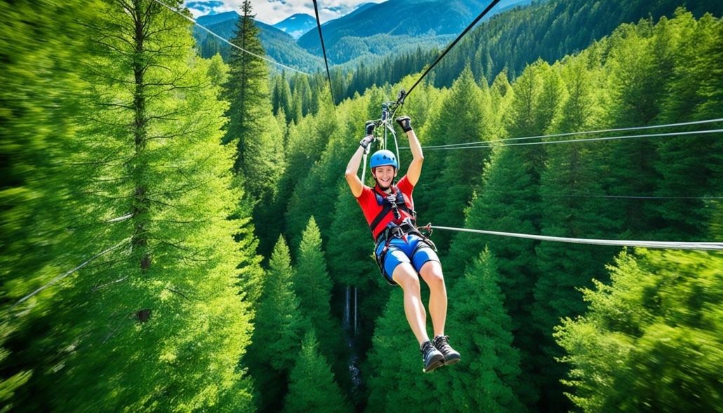 Tree-Top Canopy Zip-Lining at Alpine Adventures