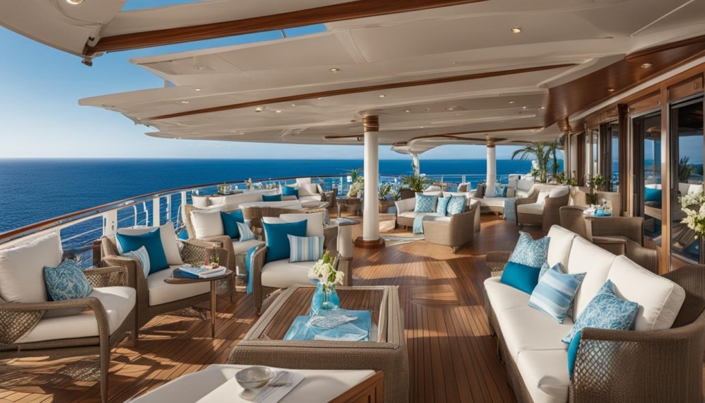 Windstar's outdoor deck space
