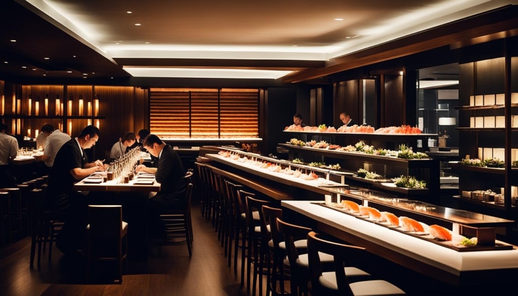 luxury sushi dining